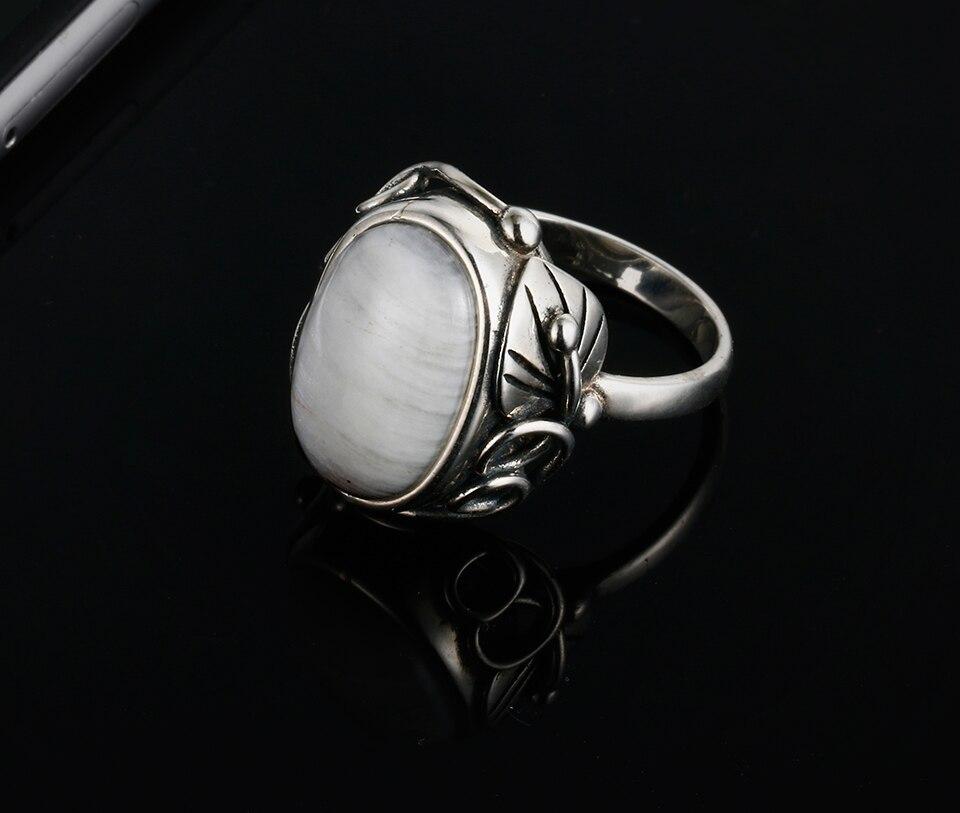 Vintage Decorated Oval Moonstone Ring