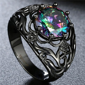 Mystic Rainbow Cubic Zirconia Ring