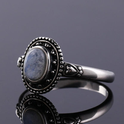 Smoky Moonstone Statement Ring