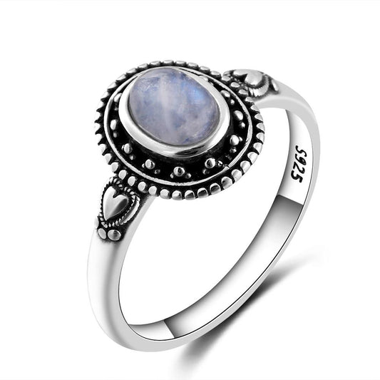 Smoky Moonstone Statement Ring