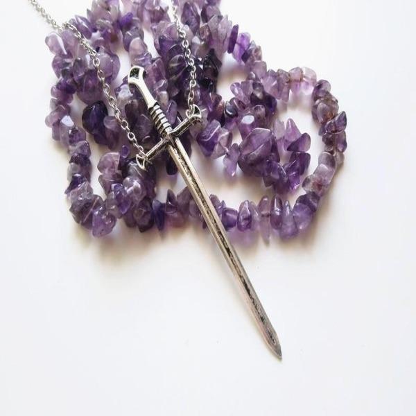 Antique Style Dagger Necklace