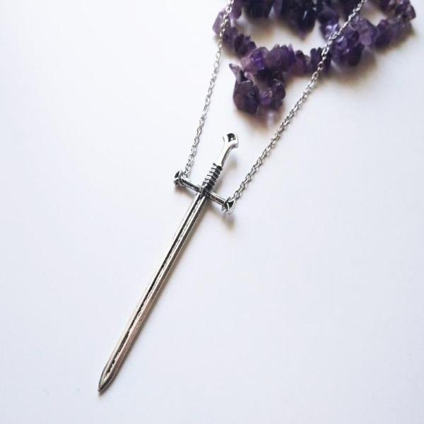 Antique Style Dagger Necklace