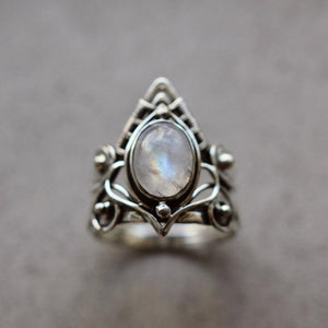 Gothic Moonstone Ring