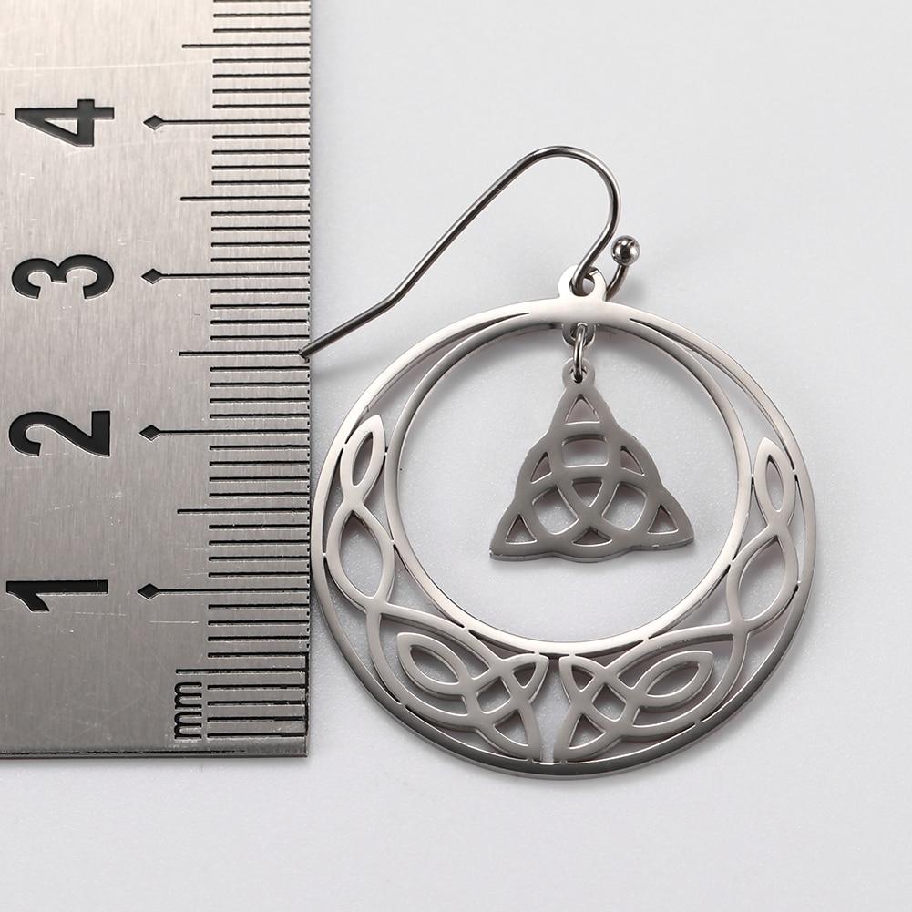 Celtic Triquetra Hoop Earrings