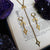Witchy Moon & Stars Necklace and Earrings Set