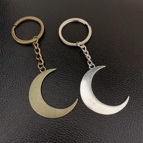 Crescent Moon Keychain