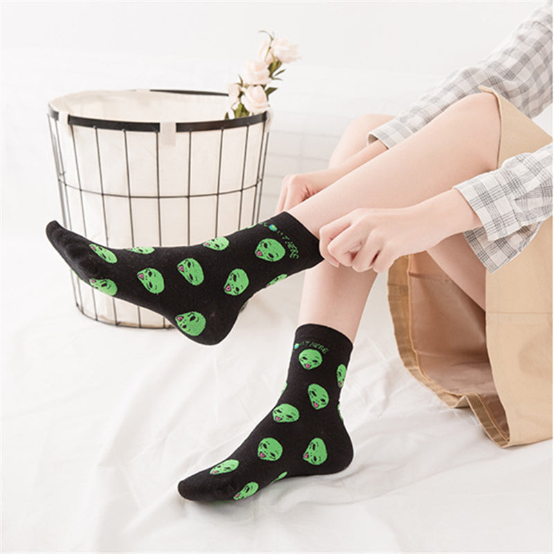 Aliens & Cats Socks