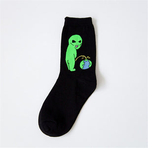Aliens & Cats Socks