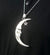 Crescent Moon and Star Statement Necklace