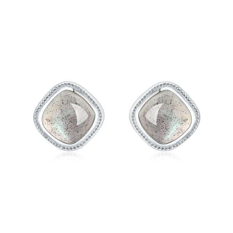 Natural Labradorite Gemstone Earrings