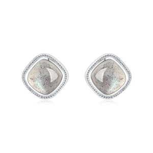 Natural Labradorite Gemstone Earrings