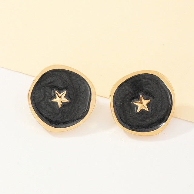 Dainty Astral Stud Earrings