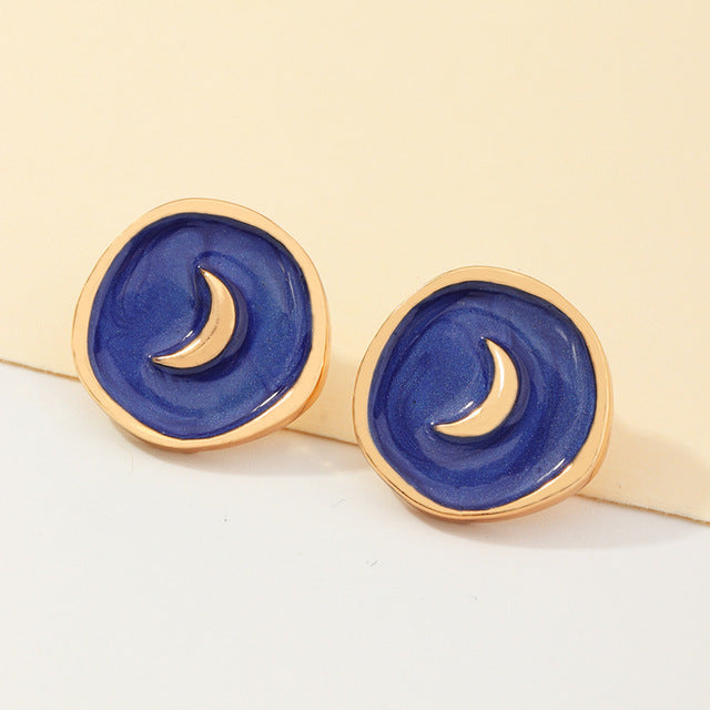 Dainty Astral Stud Earrings