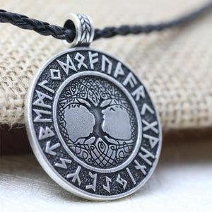 The tree of life runes amulet pendant necklace