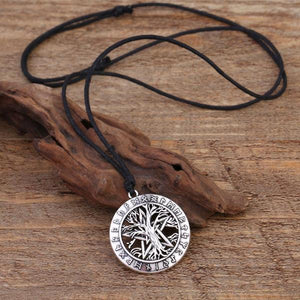 Tree Of Life Rune Pentacle Necklace