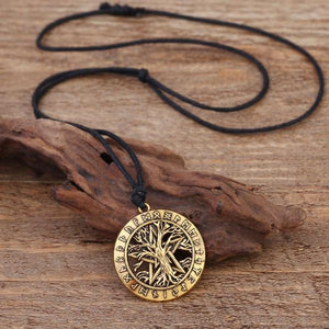 Tree Of Life Rune Pentacle Necklace