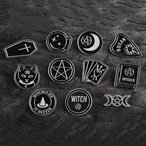 Witchery enamel pins