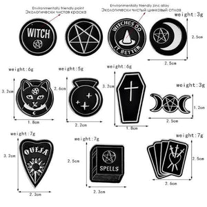 Witchery enamel pins