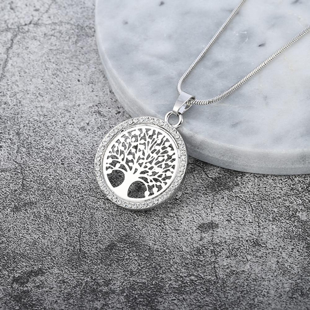 Elegant Tree of Life Crystal Pendant Necklace