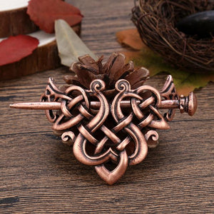 Celtic knot hair barrette