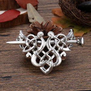 Celtic knot hair barrette