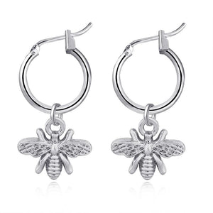 Queen Bee Hoop Earrings