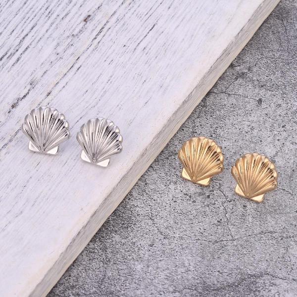 Sea Shell Stud Earrings