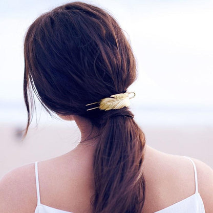 Vintage Feather Bun Cuff