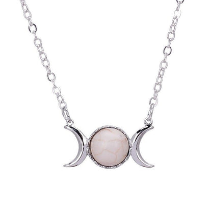 Triple moon necklace