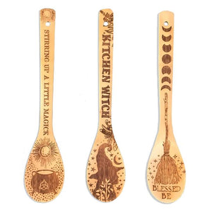 Witchy Bamboo Wooden Spoon