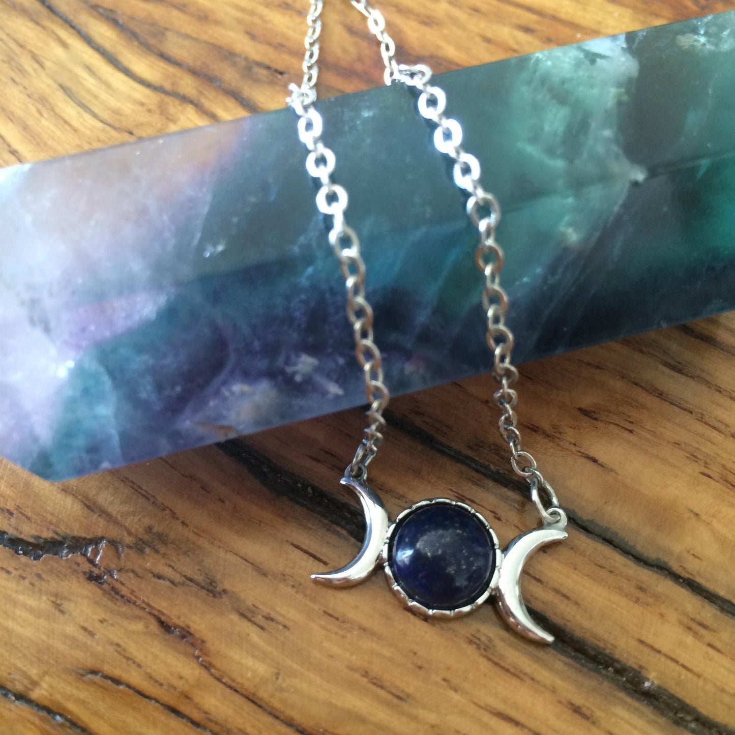 Triple moon necklace